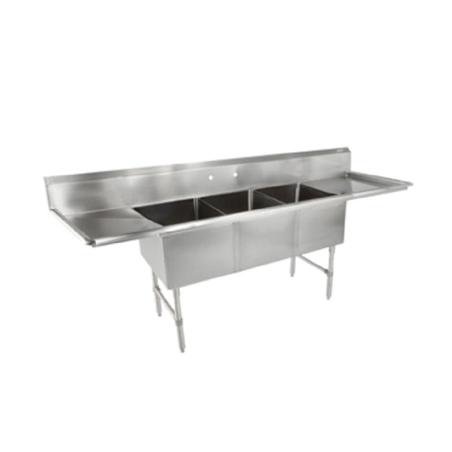 John Boos 3B20304-2D20 "B" Series Sink 3-compartment 103"W X 35-1/2"D X 44"H Overall Size