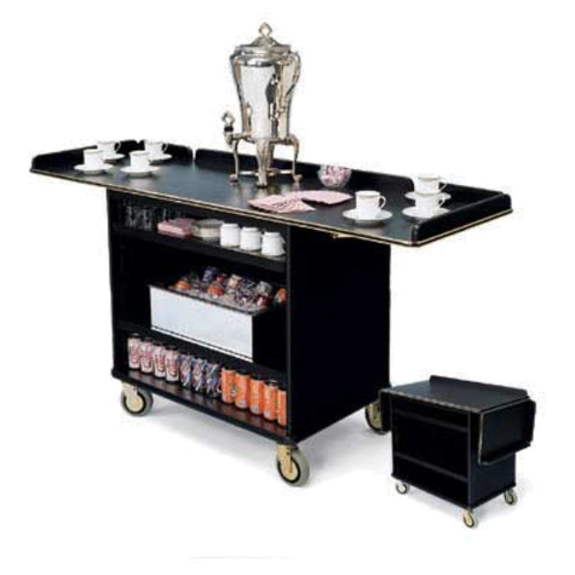 Forbes Industries 4790 Coffee/Beverage Cart High Pressure Laminate Cabinet (2) Drop Leaves (72"L With Drop Leaves Up)