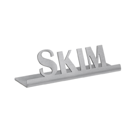 Service Ideas 1C-ST-SKIM-SIGN Service Ideas Laser Cut ID/Table Sign 18/8 Stainless