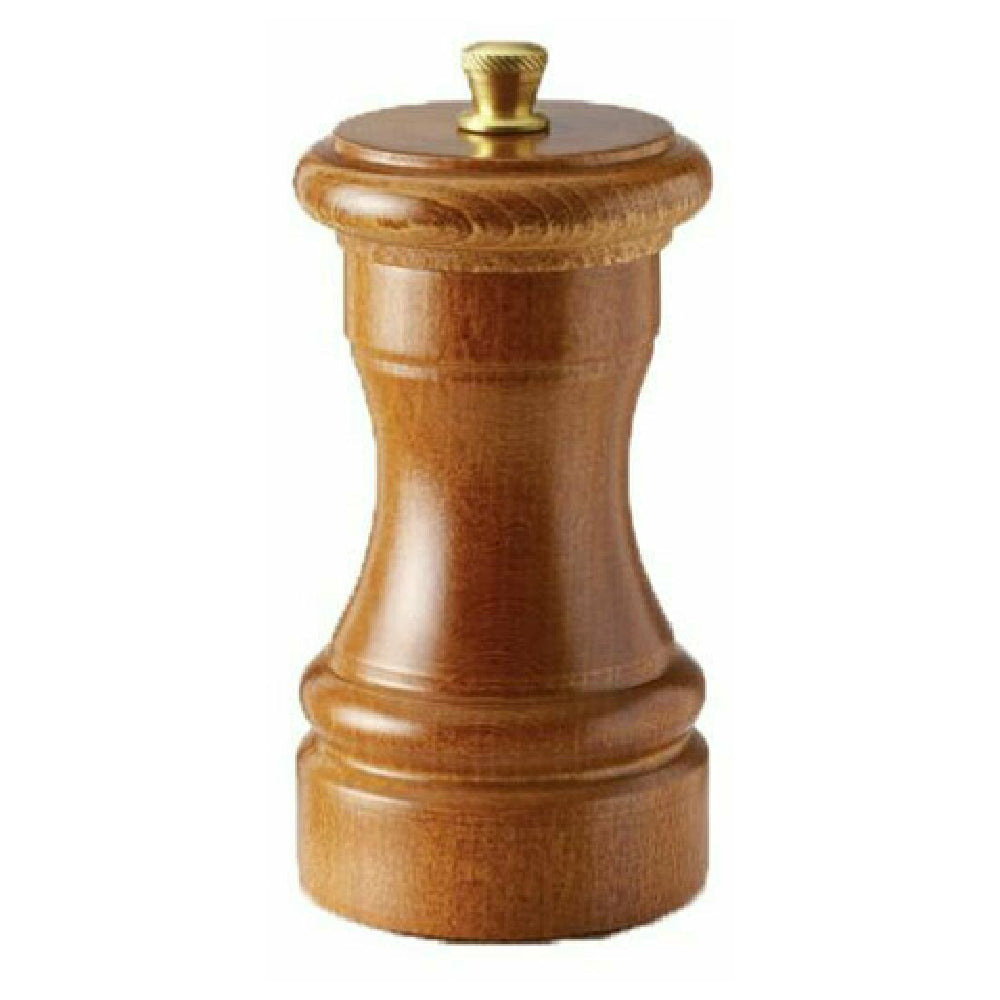 Omcan 43665 (43665) TRE SPADE Pepper MIll 10 Cm (4") Tall Dark Italian Beech Wood Finish