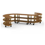 Steelite MGCMSB02BBXW Mogogo Buffet Solutions Modular Serving Station 3-tier 141-1/2" X 124" X 35"H