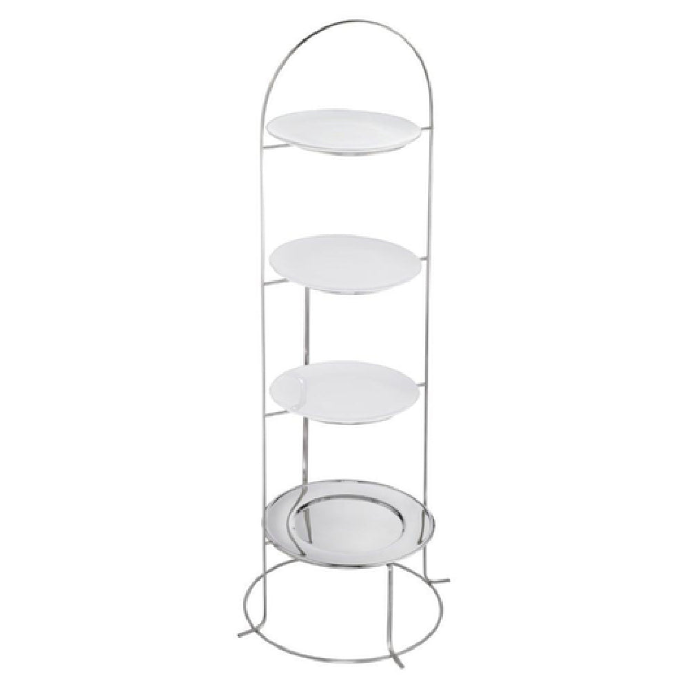 Bauscher Hepp 57.0177.6040 - Tea Stand, 48"H, 4-tier (for 3 Plates, & 1 Tray Not Included)