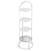 Bauscher Hepp 57.0177.6040 - Tea Stand, 48"H, 4-tier (for 3 Plates, & 1 Tray Not Included)