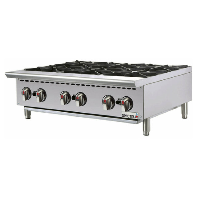 Winco NGHP-6 Spectrum™ Hotplate Natural Gas Countertop