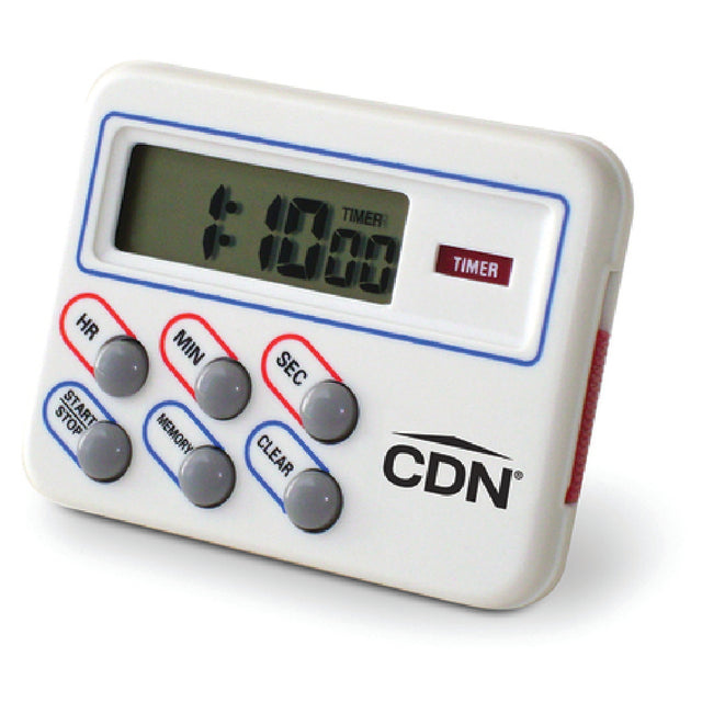 CDN TM8 Multi-Task Timer & Clock 100 Hours By Min 1-3/8"W X 1/2"H (3.5 X 1.3cm) Display