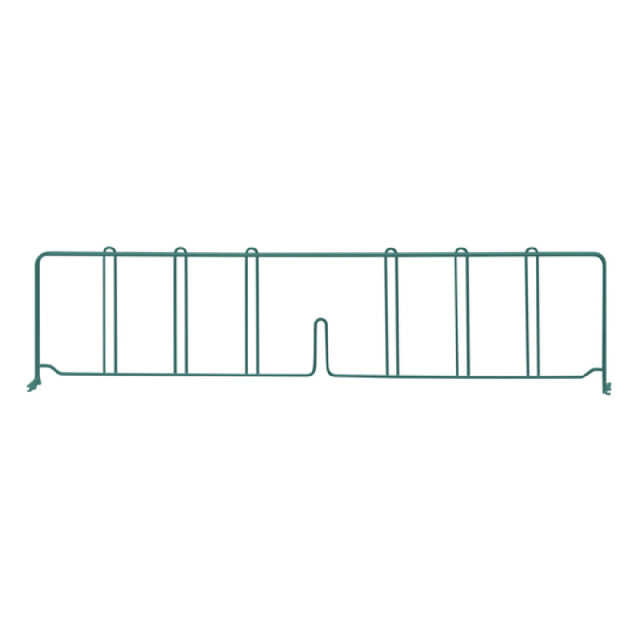 Quantum DIV30P Wire Shelf Divider 30"D X 8"H Green Epoxy Antimicrobial Finish