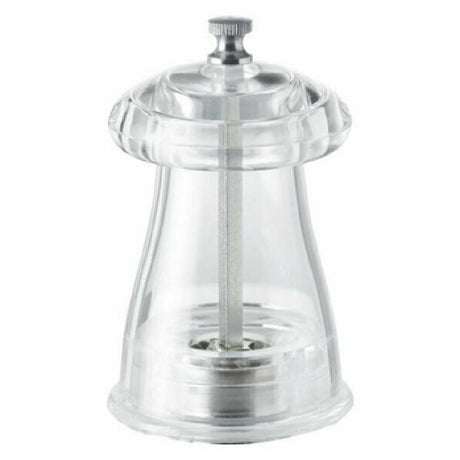 Omcan 43682 (43682) TRE SPADE Tosca Series Pepper Mill 10cm (4") Tall Tempered Steel Conic Mechanisms