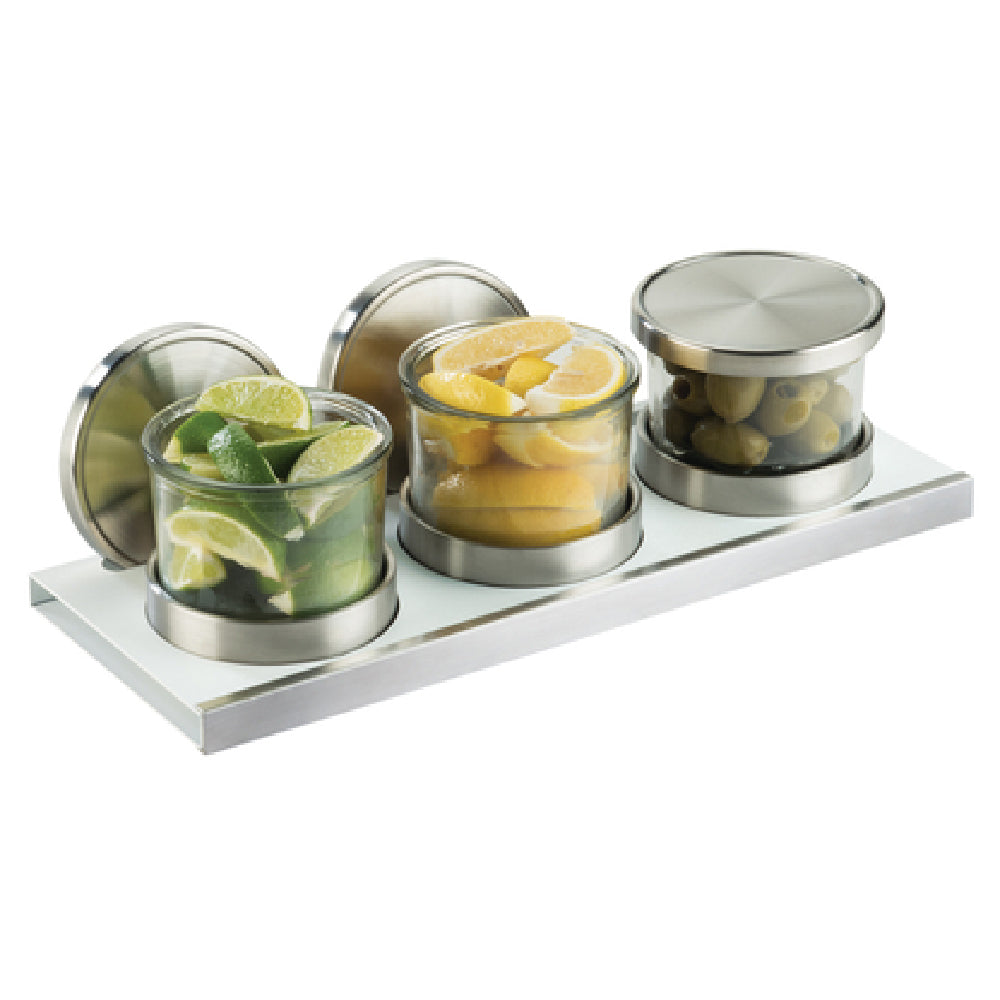 Cal Mil 3492-4-15HL Luxe Jar Set 16"W X 6"D X 4"H (3) Jars