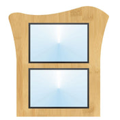 Hubert 79443 - Menu Board, 2-pocket, Wall-mount