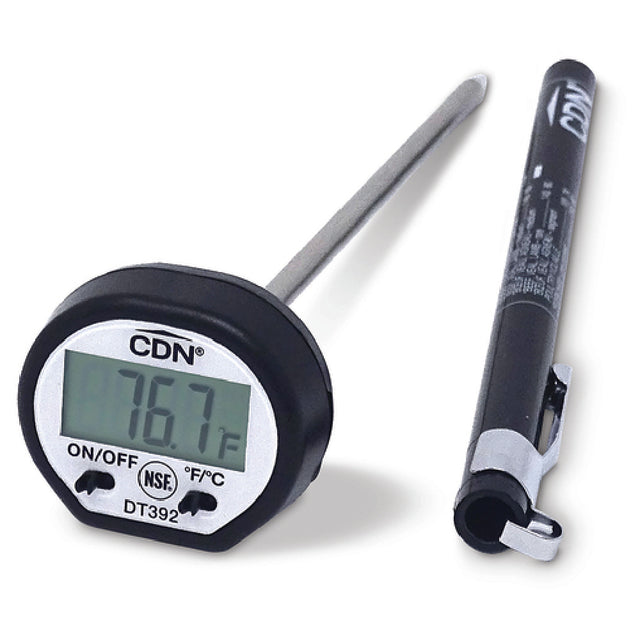 CDN DT392 Digital Thermometer 50 To +392°F (-45 To +200°C) 7/8"W X 3/8"H (2.2 X 1.0cm) Display