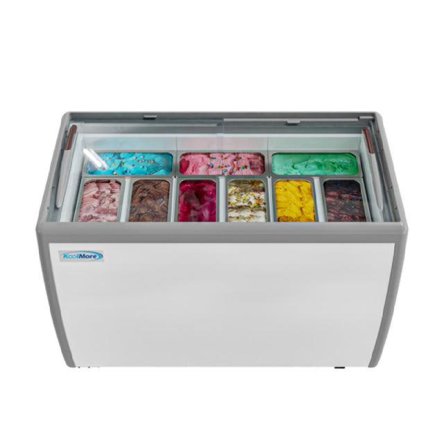 Koolmore KM-GDC-49SD Gelato Dipping Cabinet Display Freezer 50"W 13 Cu. Ft. Capacity