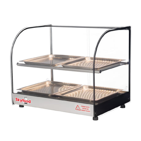 Skyfood Equipment FWDC2-22-4P Food Warmer Display Case Countertop 22-1/2"W