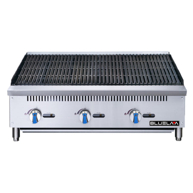 Blue Air BLCB36 Charbroiler Countertop Stainless Steel Design