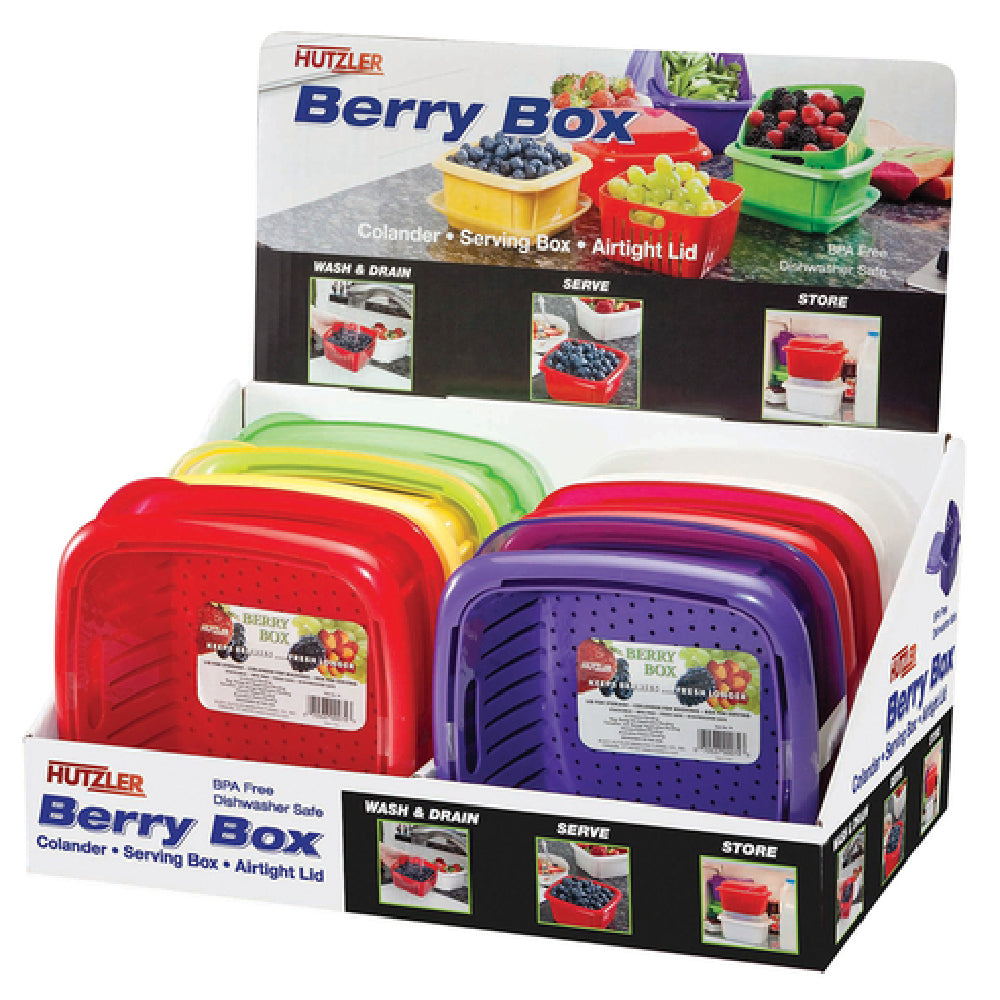 Harold Import Co. 674PRO Hutzler Berry Box All-in-one Set Includes: Colander Serving Box & Lid