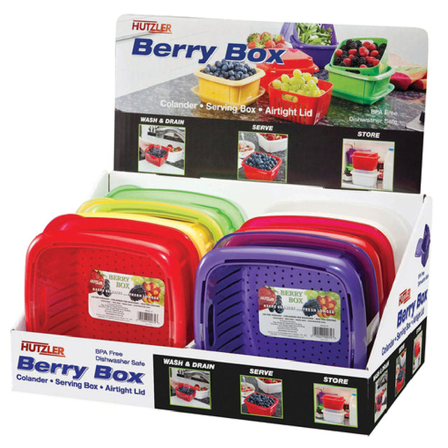 Harold Import Co. 674PRO Hutzler Berry Box All-in-one Set Includes: Colander Serving Box & Lid