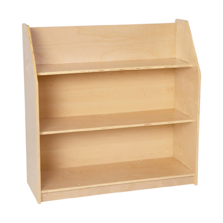 Flash Furniture MK-STR800H-GG Hercules Natural Wooden 3 Shelf Book Display With Safe