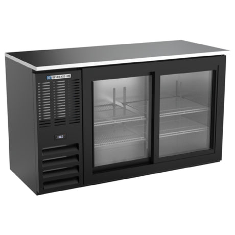 Beverage Air BBN58HC-F-GS-B - Refrigerated Food Rated Back Bar Storage Cabinet, Two-section