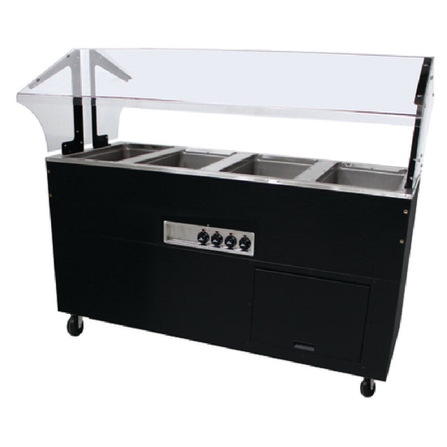 Advance Tabco BSW4-240-B-SB Portable Hot Food Buffet Table Electric Stainless Steel Top