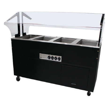 Advance Tabco BSW4-120-B-SB Portable Hot Food Buffet Table Electric Stainless Steel Top