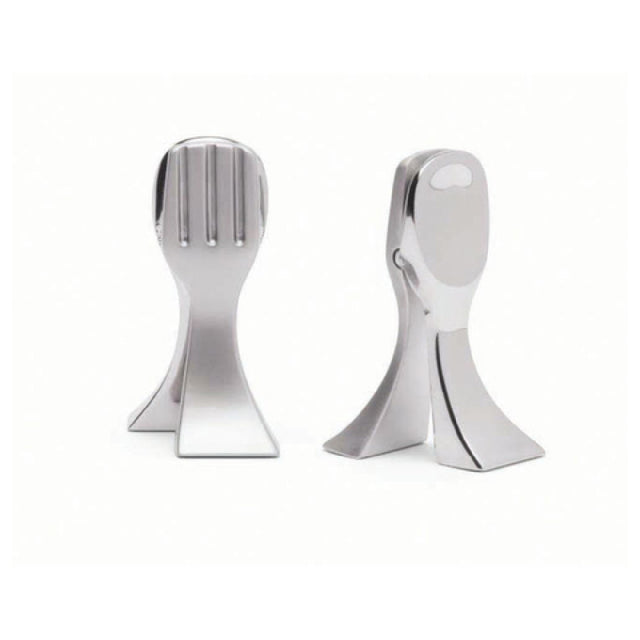 Hubert 51428 - Sign Holder, 1-1/8" X 1-1/8" X 2-1/4"H, Double-sided Fork & Spoon Clamp