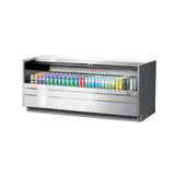 Turbo Air TOM-72UC-S-N Drop-In Horizontal Open Display Case Low Profile 10.4 Cu. Ft. Capacity