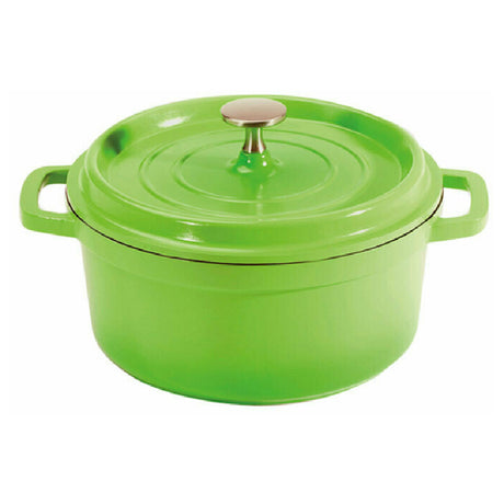 GET Enterprises CA-011-G/BK Heiss™ Induction Dutch Oven 2-1/2 Qt. (2-4/5 Qt. Rim Full) 7-7/8" Dia. X 3-1/2"H