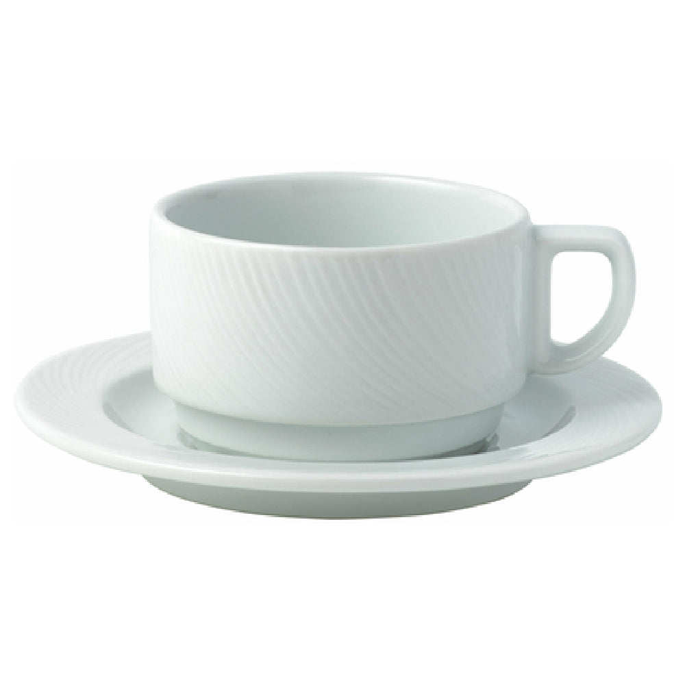 Arc Cardinal FK775 Arcoroc Candour Cirrus Saucer (D:6.5'') High Alumina Porcelain