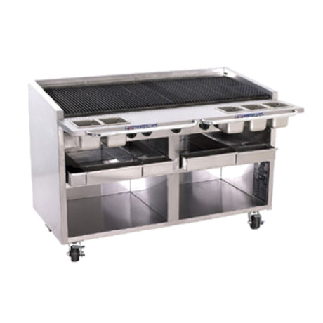 Bakers Pride F-60RS-C_LP Radiant Charbroiler Floor Model Gas