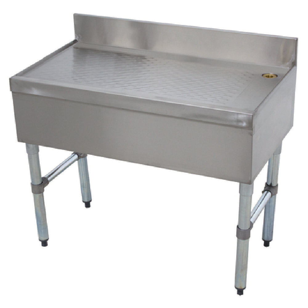 Advance Tabco CRD-2-X Special Value Underbar Drainboard Free-standing 24"W X 21"D X 33"H