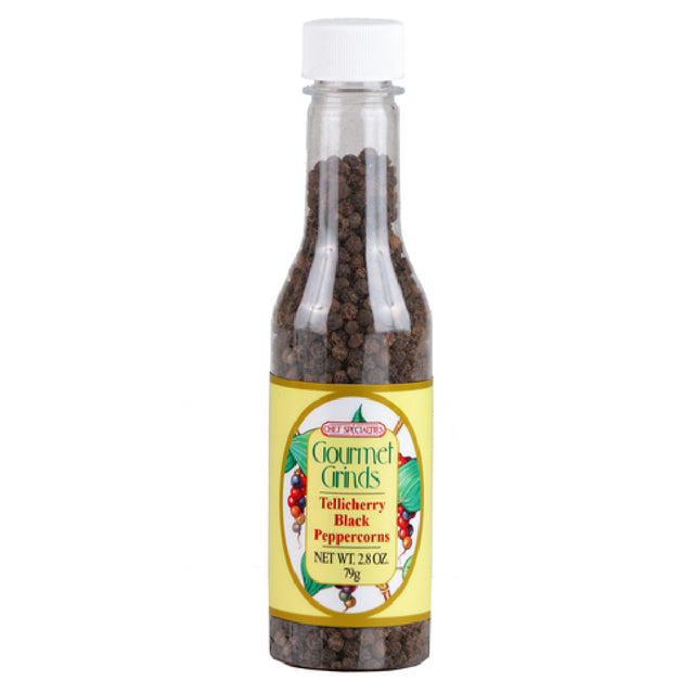 Chef Specialties 502 (005022) Gourmet Grinds™ Tellicherry Black Peppercorns 2.8 Oz.