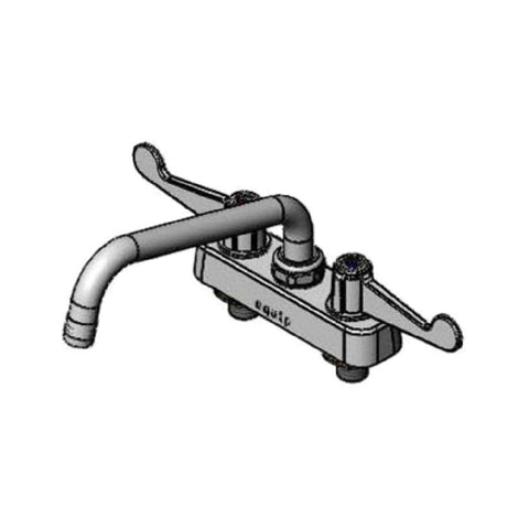 T&S Brass 5F-4CWX08 Equip Workboard Faucet 4" OC Deck Mount 8" Swing Nozzle