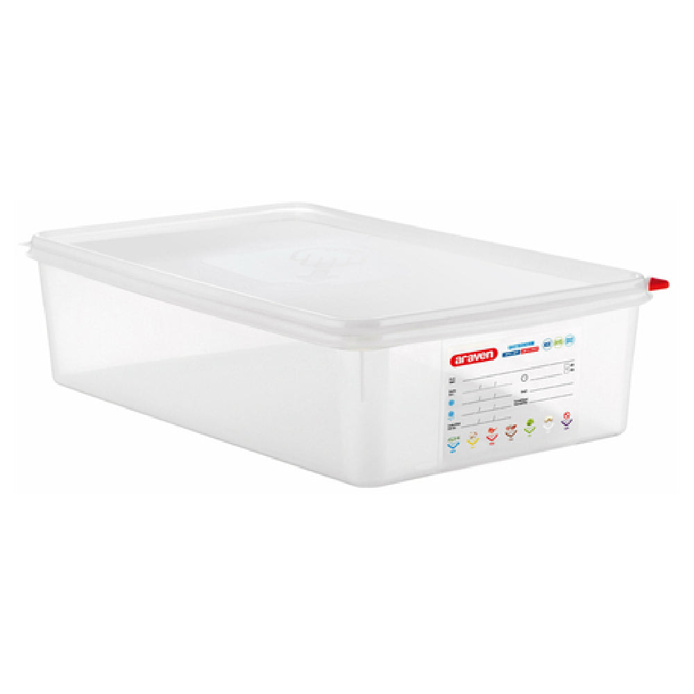Carlisle 03036 Araven Food Storage Container 14.4 Qt. 20-7/8" X 12-3/4" X 4"