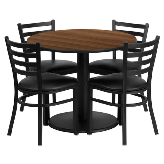 Flash Furniture RSRB1032-GG Table And Chair Set Includes (1) 36" Dia. X 30"H Table