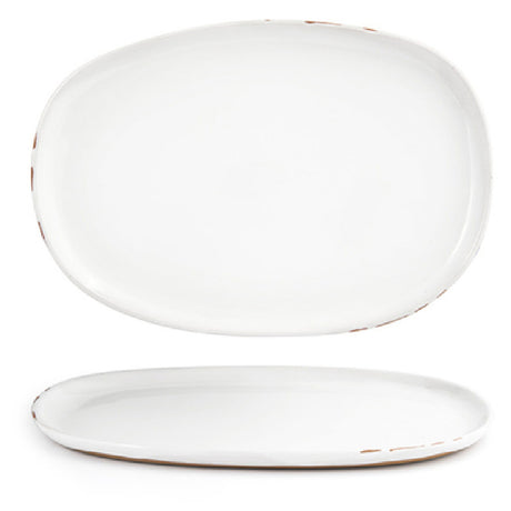 FOH DOS033WHP21 Artefact™ Plate 13" X 9" Oval