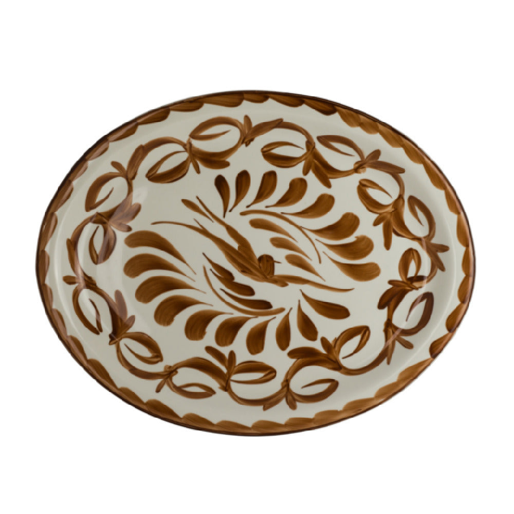 Steelite A122P245 Platter Oval Narrow Rim 13.625" X 10.75" Puebla