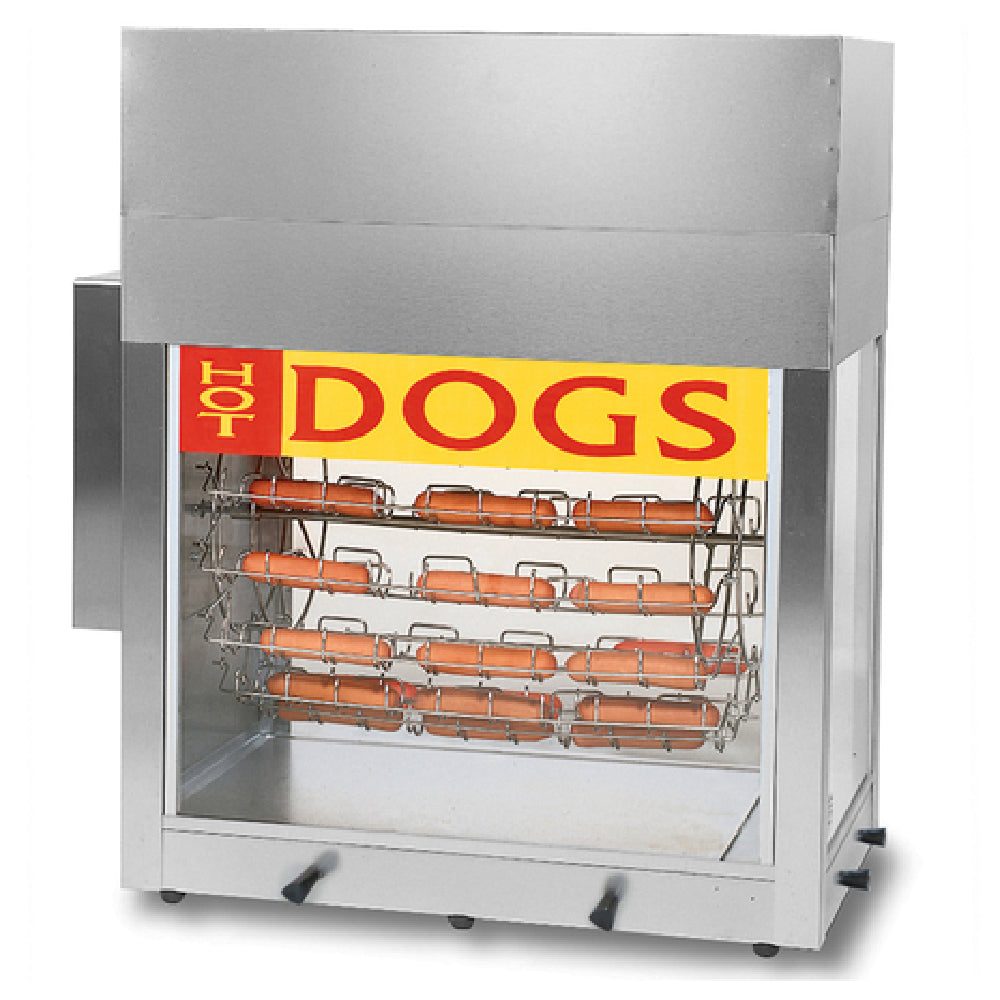 Gold Medal 8103 Super Dogeroo® Hot Dog Rotisserie (84) Regular-size Hot Dogs/(42) Buns Capacity