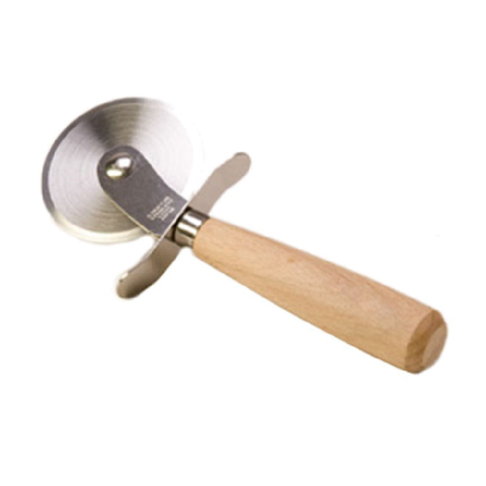 Stanton Trading 259 - Pizza Cutter, 2-1/2" Wheel With Guard, Stainless Steel Blade With Hardwood Handle