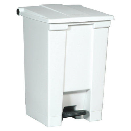 Rubbermaid FG614400WHT - Step-On Container, 12 Gallon, 16-1/4" X 15-3/4"W X 23-5/8"H