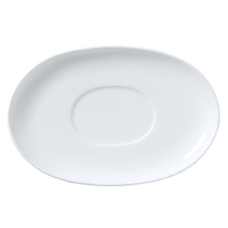 Steelite 82000AND0129 Gravy Boat Stand 8.25" X 5.5" X 0.875" Whiteware