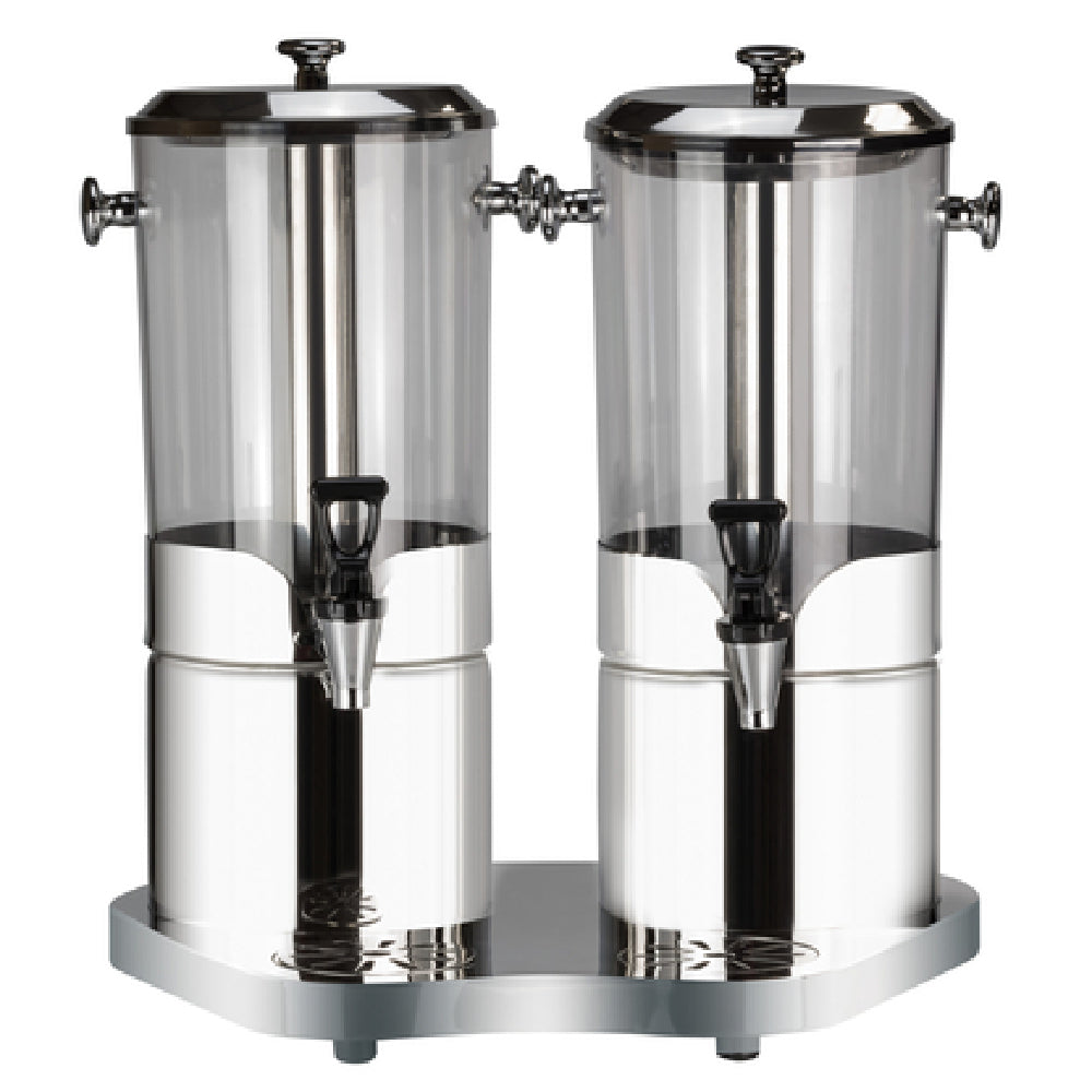 Bon Chef 40506 Juice Dispenser Double (2) 2 Gallon Each Cylinder