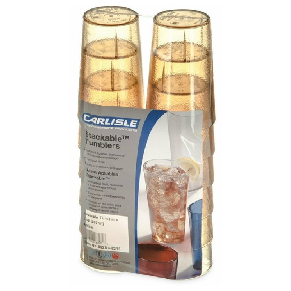 Carlisle 5220-8213 Carlisle Stackable™ Tumbler 20 Oz. (22.30 Oz. Flush Fill)