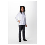 Chef Works CBN01W-WHT-S Women's Mojave Chef Coat Double Breasted Long Sleeves