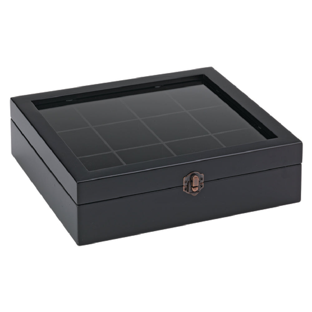 Service Ideas TB012 Tea Box 11" X 10-1/2" X 3"H (12) Compartment