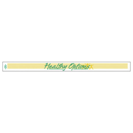 Hubert 45246 - Band-It Food Label, "Heathy Options", 13-3/4" X 1"