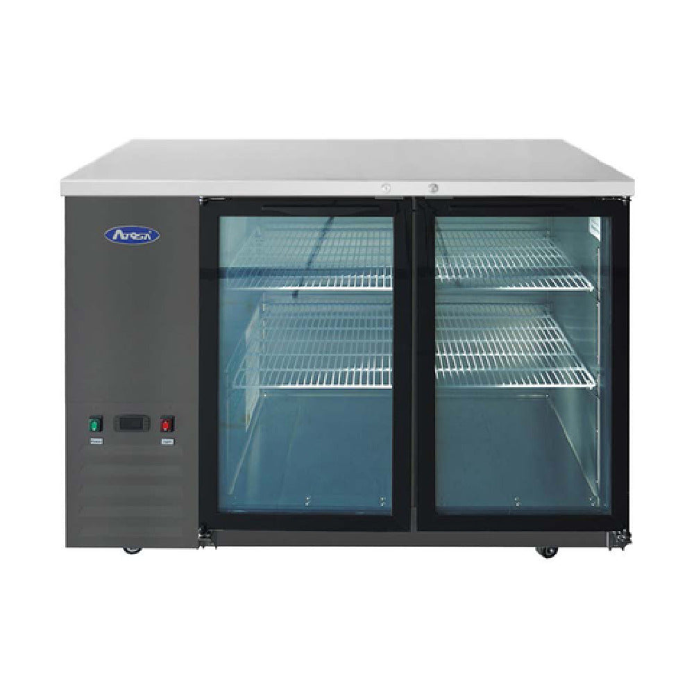 Atosa SBB48GGRAUS2 Atosa Back Bar Cooler Shallow Depth Two-section