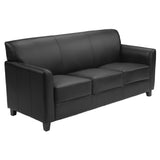 Flash Furniture BT-827-3-BK-GG Hercules Diplomat Series Reception Sofa 70"W X 29"D X 32-1/4"H