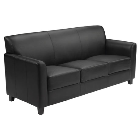 Flash Furniture BT-827-3-BK-GG Hercules Diplomat Series Reception Sofa 70"W X 29"D X 32-1/4"H