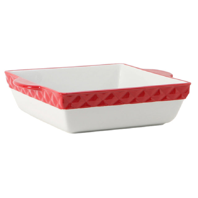 Tuxton EAQ-401 Casserole Dish 3-1/4 Qt. 12"L X 10"W X 3"H (10"L Without Handle)