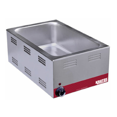Hubert 74958 - Kratos® Full-Size Food Warmer, 1200 Watts, Fits 12"x20" Food Pan
