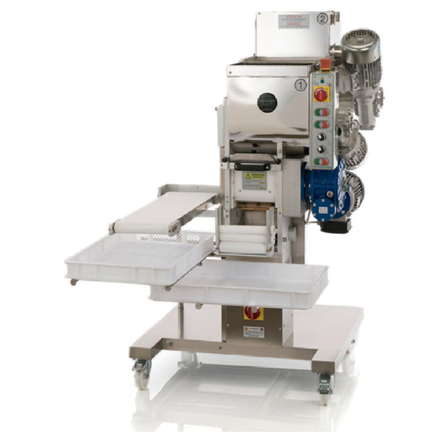An Emiliomiti Company LM24048 (P2 DV) La Monferrina P2 DV Pasta Machine Dual Mixing Hoppers For Continuous Production